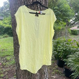 Free People, Small, Ice Cream Romper, Neon Yellow.